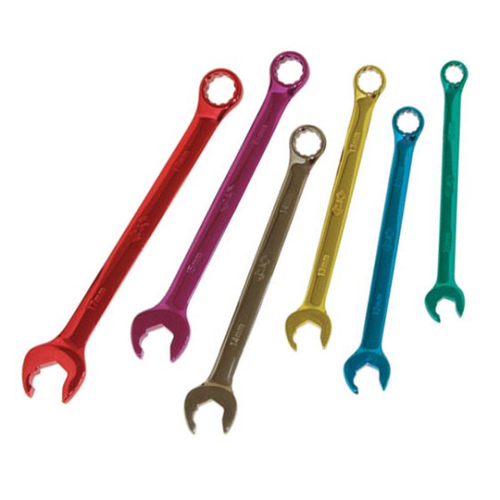 CK 6-Piece Combination Spanner Set, 14, 17, 10, 12, 13, 15, Chrome Vanadium Steel