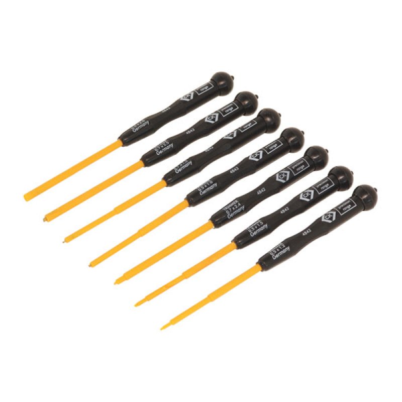 CK Polycarbonate, Brass 7 Piece Trimmer Tool Set, 230 mm