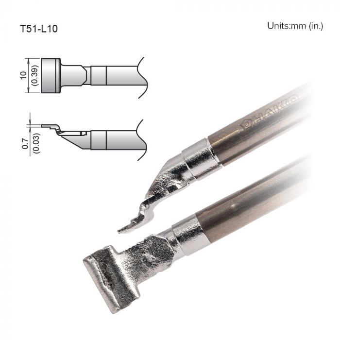 Hakko FX-9705 10 mm Soldering Iron Tip for use with FX9705
