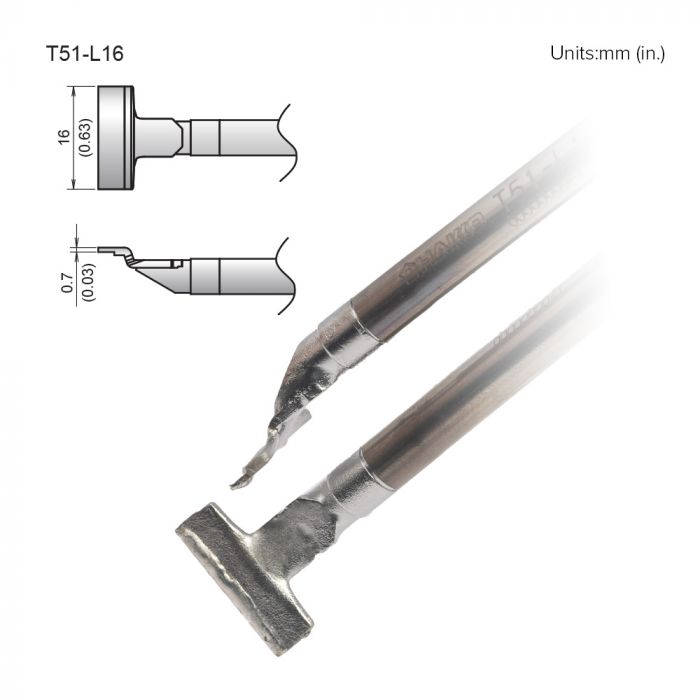 Hakko FX-9705 16 mm Soldering Iron Tip for use with FX9705