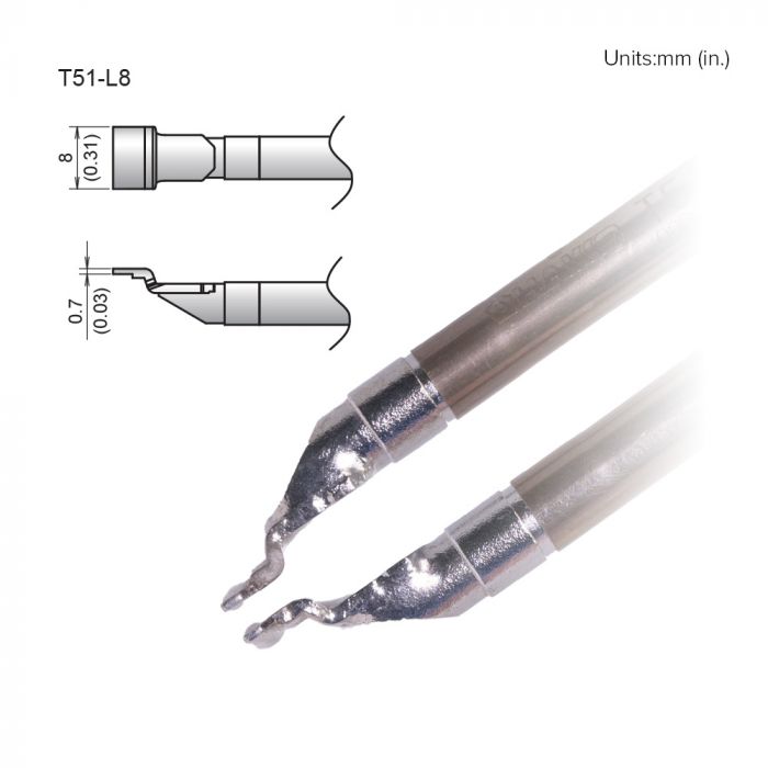 Hakko FX-9705 8 mm Soldering Iron Tip for use with FX9705