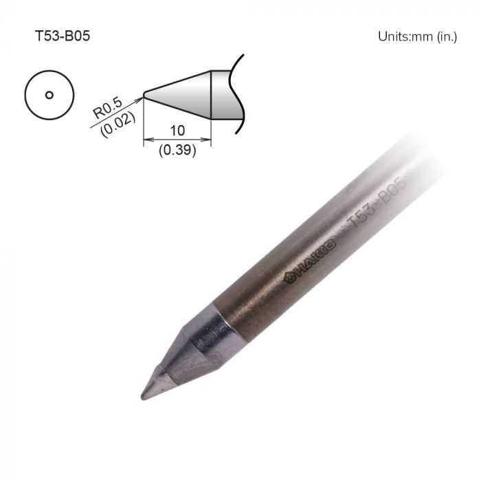 Hakko FX-9707/9708 Conical Soldering Iron Tip for use with FX-9707, FX-9708