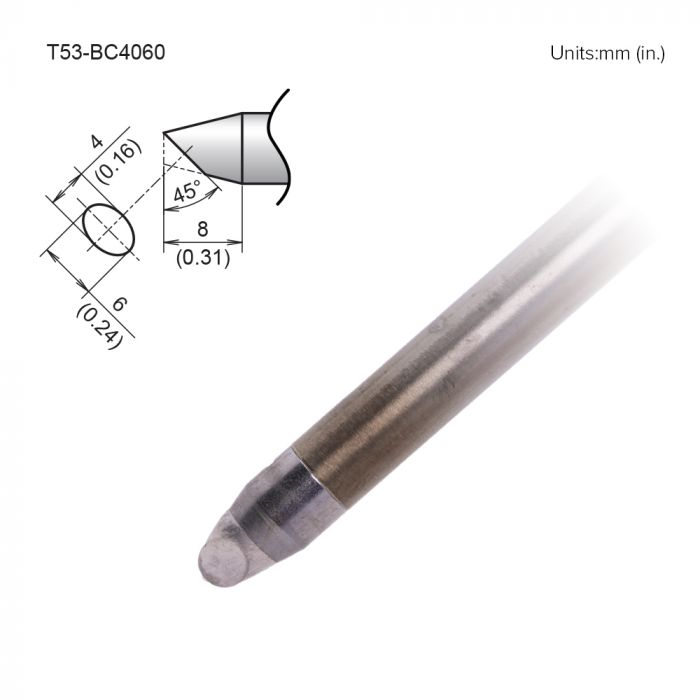 Hakko FX-9707/9708 Conical Soldering Iron Tip for use with FX-9708, FX-9707