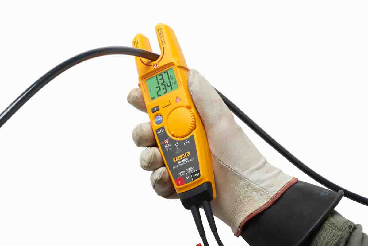 t6-1000 Fluke T6-1000, LCD Voltage Tester, 1000V, Battery Powered CAT IV, CAT III, RSCAL, T6-1000