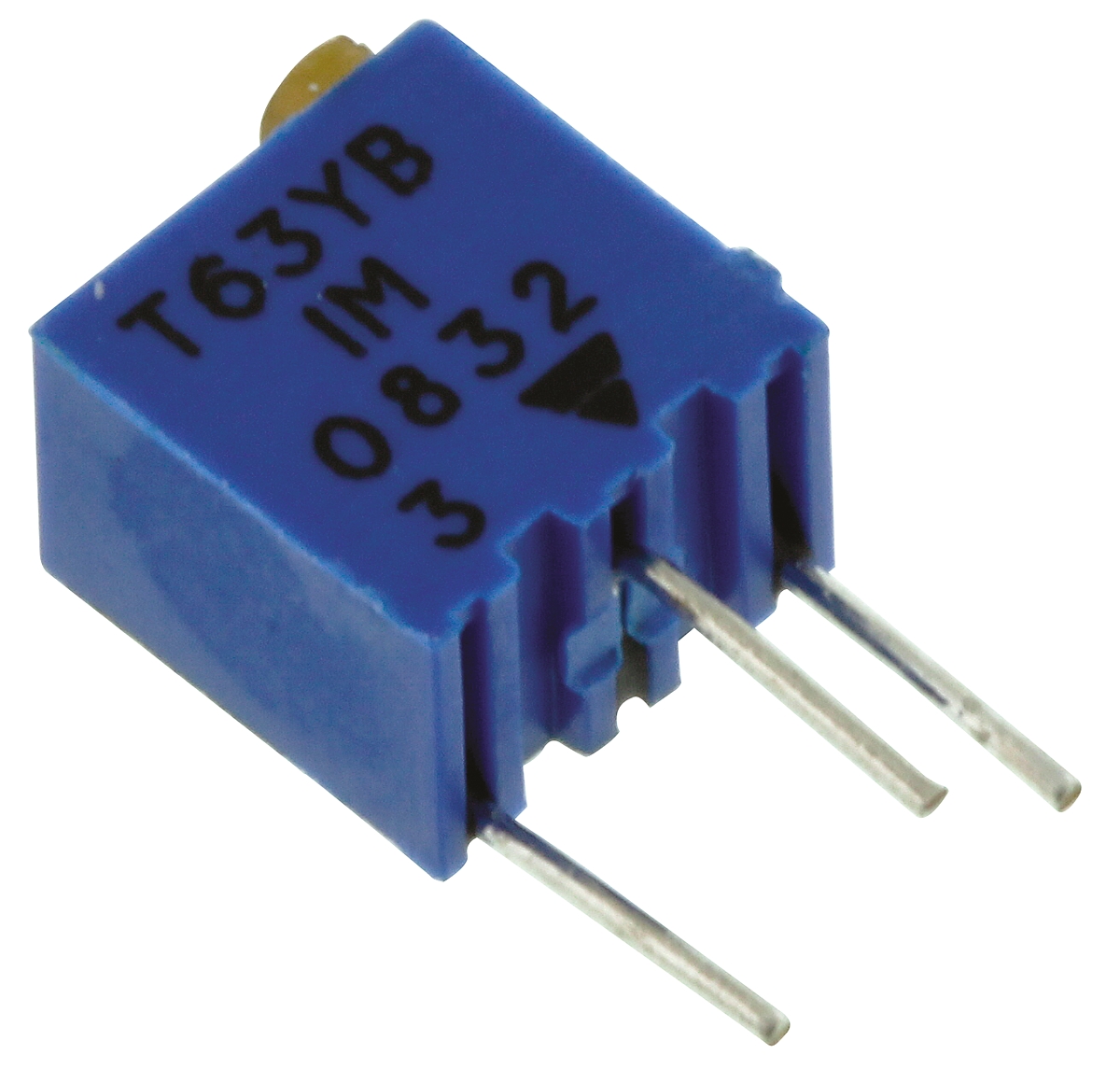 1 mΩ, Through Hole Trimmer Potentiometer, Pin 0.06 W Top Adjust Vishay, T63
