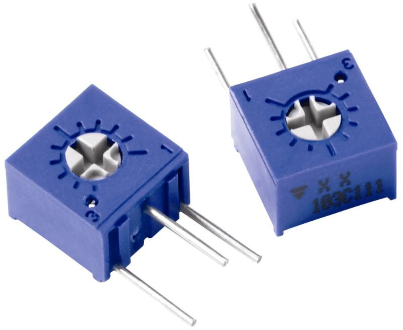 10 kΩ, Through Hole Trimmer Potentiometer, PC Pin 0.5 W Top Adjust Vishay, T73