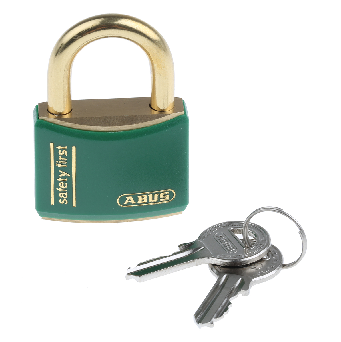 ABUS Keyed Brass Safety Padlock Weatherproof, 6 mm Shackle, 43mm Body