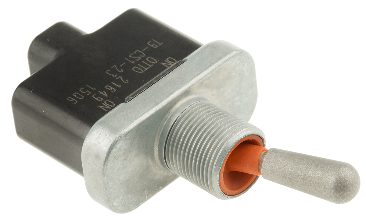 Otto Toggle Switch, Panel Mount, On-On, SPDT, Screw Terminal, 28 V dc, 115 V ac