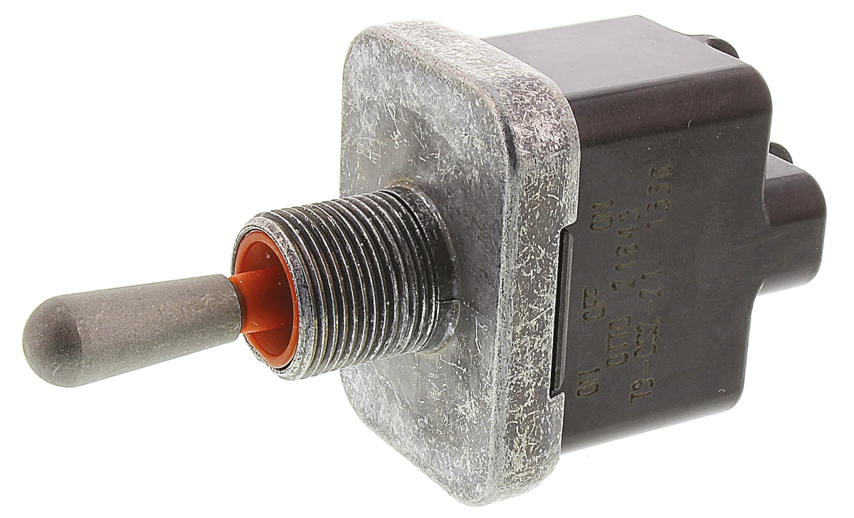 Otto Toggle Switch, Panel Mount, On-Off-On, DPDT, Screw Terminal, 28 V dc, 115 V ac
