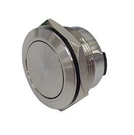 E-Pro PHBTSW-3, Momentary Push Button Switch, SPST, Panel Mount, Red Raised Actuator