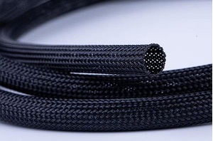 E-Pro JTCBLSLVG-3, PET Braided Sleeving, Resistant Sleeving, FMVSS 302, Flammability