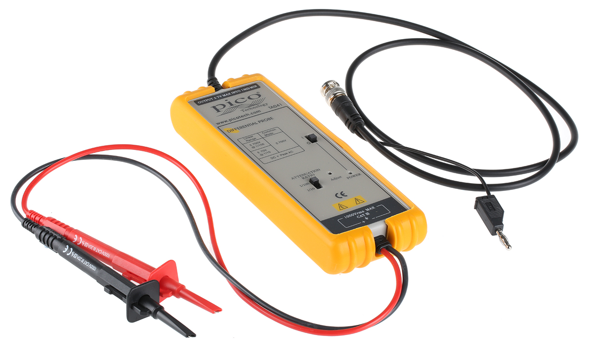 ta041 Pico Technology TA Series TA041 Oscilloscope Probe, Differential Type, 25 MHz, BNC Connector