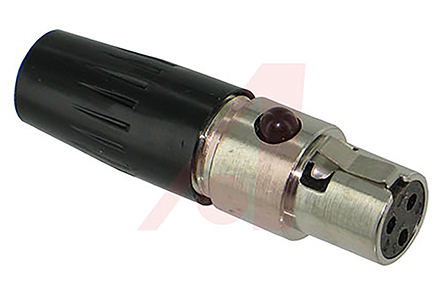 Switchcraft Cable XLR Connector, Straight, 125V Female, 3 Way, Silver Plating