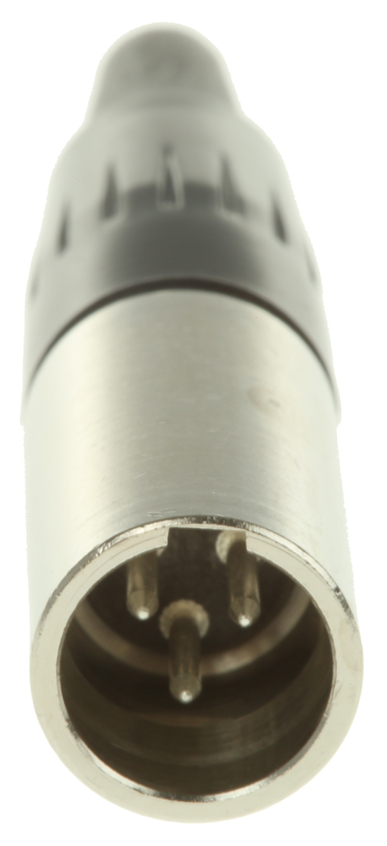 ta3mx Switchcraft Cable XLR Connector, Straight, 125V ac Male, 3 Way, Silver Plating