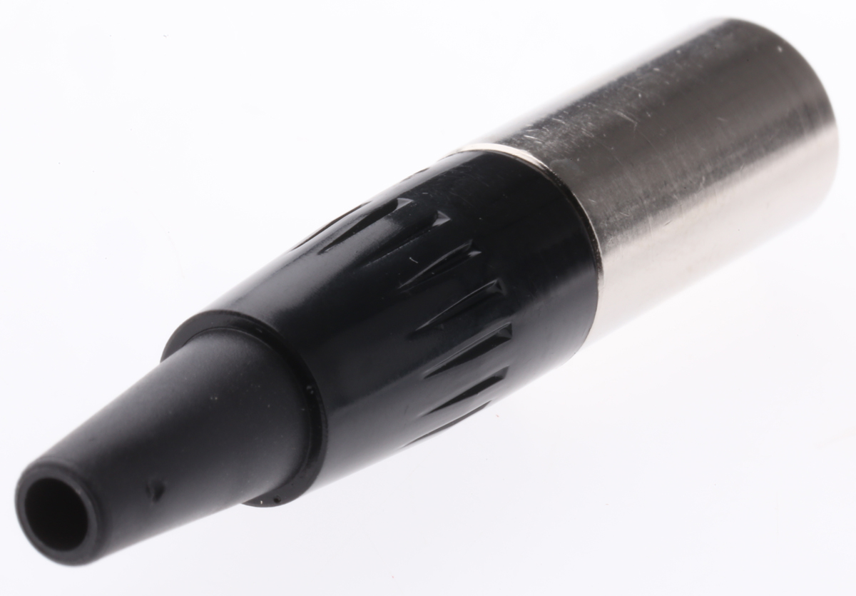 ta4mx Switchcraft Cable XLR Connector, Straight, 125V Male, 4 Way, Silver Plating