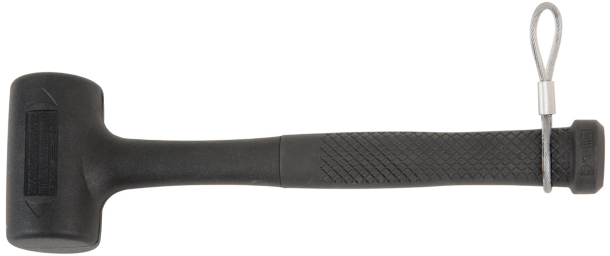 Bahco Stainless Steel Head Dead Blow Hammer with Anti Slide Material Handle, 620 g