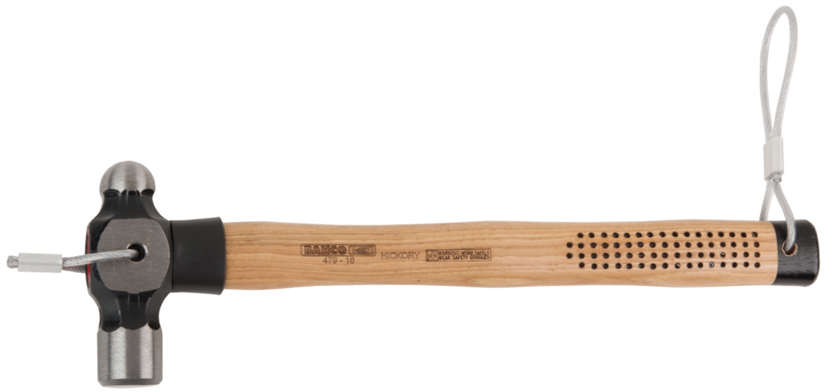 Bahco Ball-Pein Hammer with Hickory Handle, 900 g