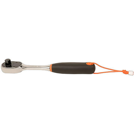Bahco 1/2 in Ratchet with Straight Handle, 270mm Overall