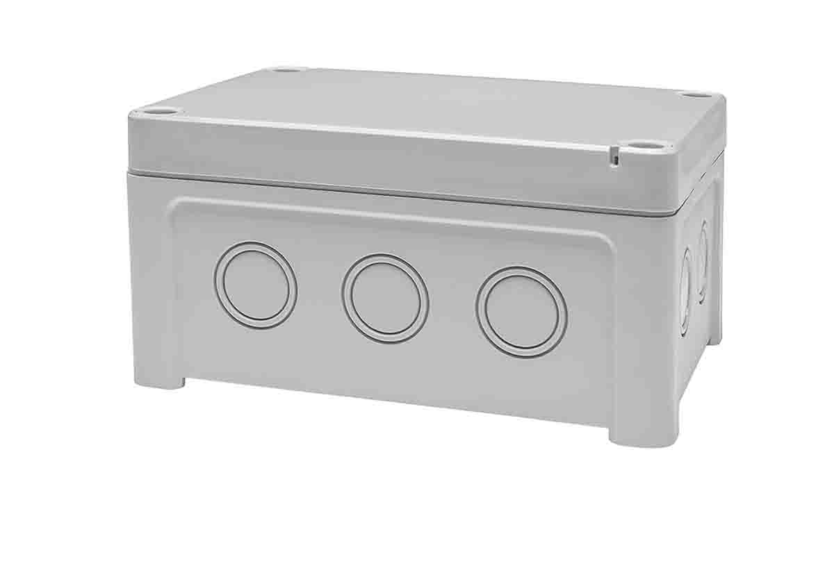 Fibox TEMPO Series Grey ABS Enclosure, IP65, IK07 65 mm, 130 mm, 95 mm
