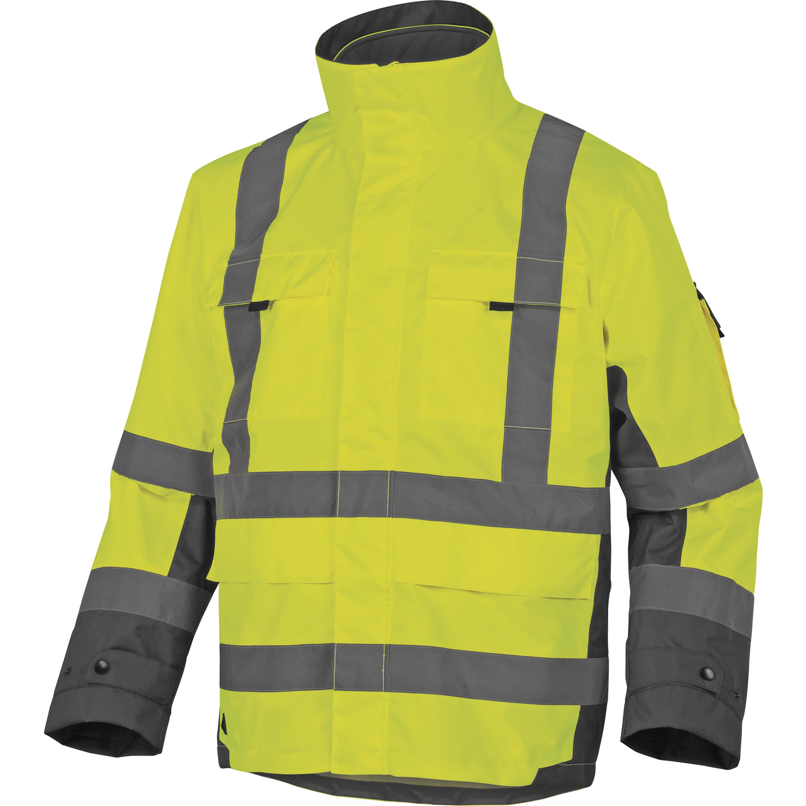 Delta Plus TARMAC Grey, Yellow Unisex Hi Vis Parka, S