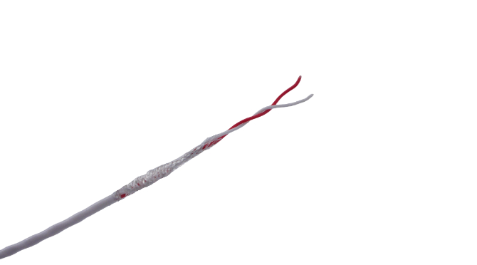 MICROWIRES TAU-2819, 50 m 2 Core Power Cable, White Perfluoroalkoxy 200 °C