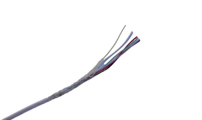 MICROWIRES TAU-3019, 50 m 7 Core Power Cable, White Perfluoroalkoxy 200 °C