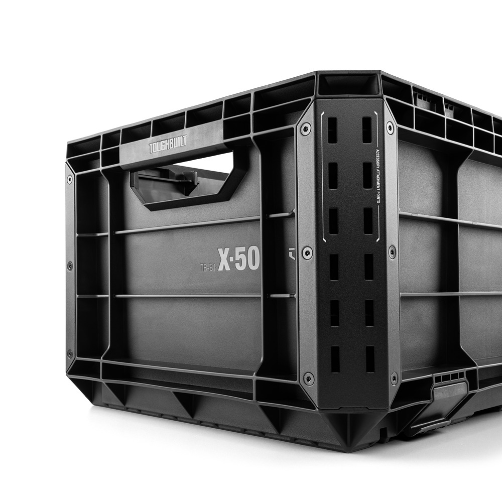tb-b1-x-50-bea Toughbuilt Industries 22 Black Plastic Tool Box, 56 cm x 43.5 x 32.5 cm