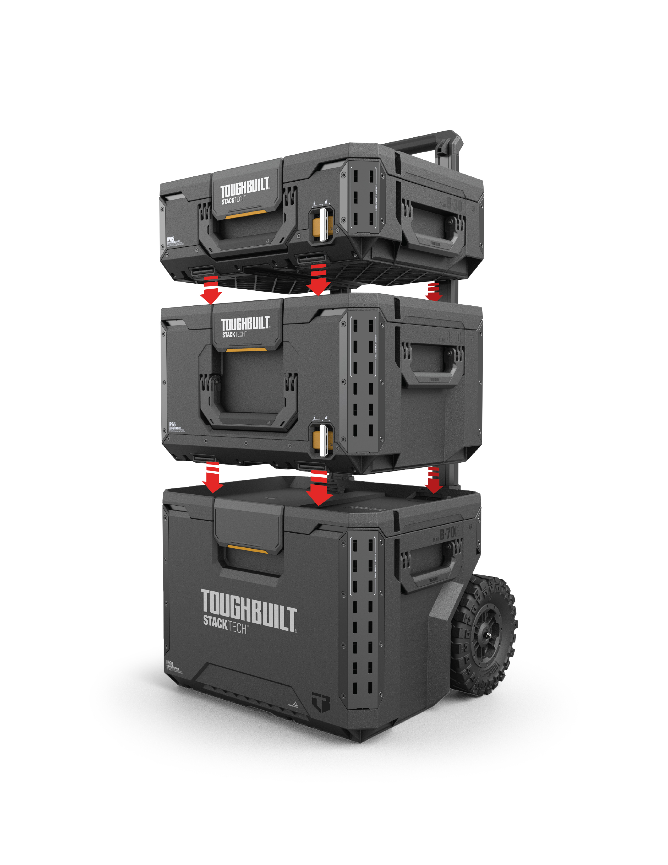 tb-b1s3-b-70r-bea Toughbuilt Industries 1 Drawer Plastic Tool Box Wheeled 55 cm 870.00 mm 58.5cm
