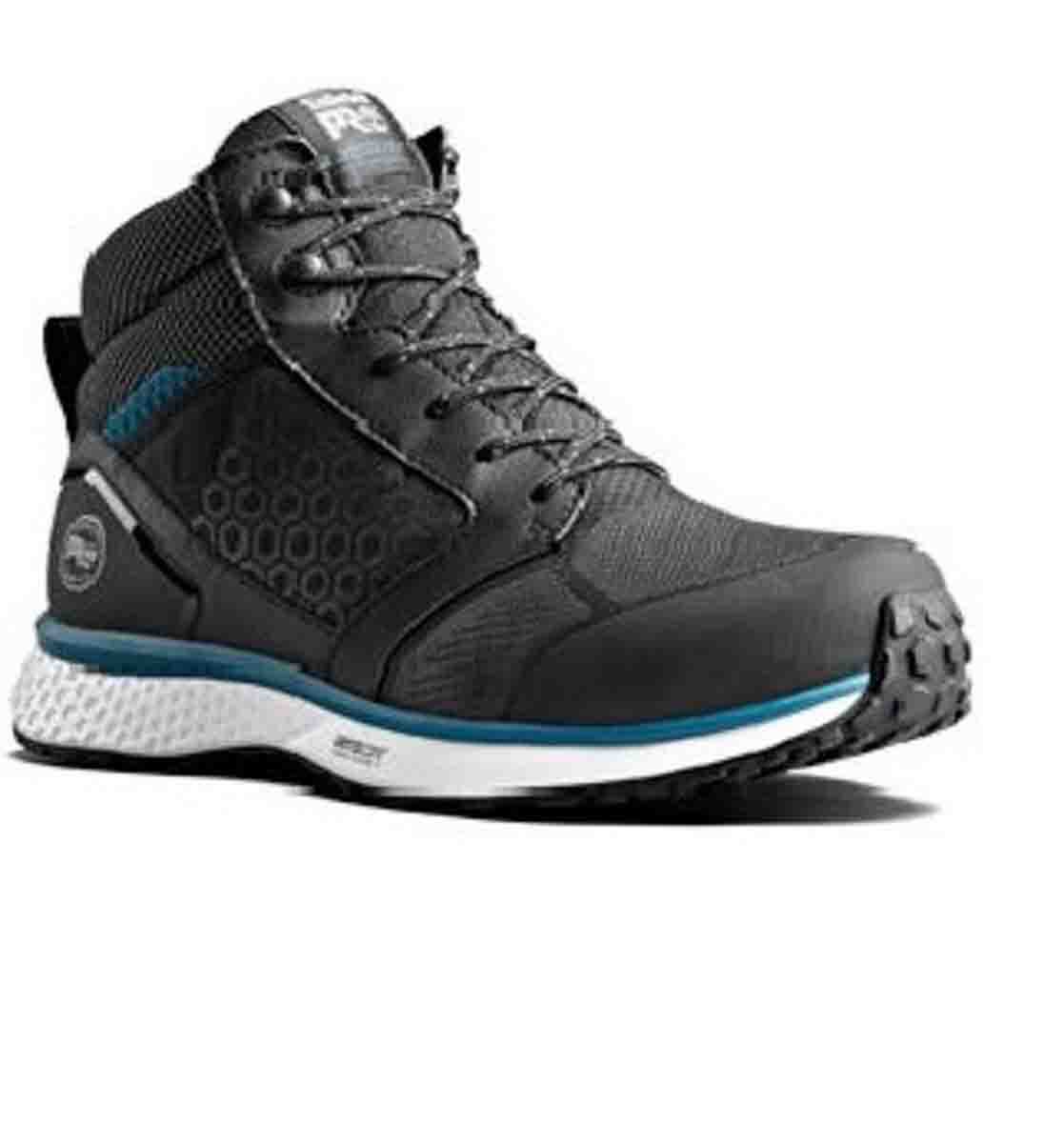 Timberland REAXION MID Blue, Black Composite Toe Capped Men's Safety Shoes 8, EU 42