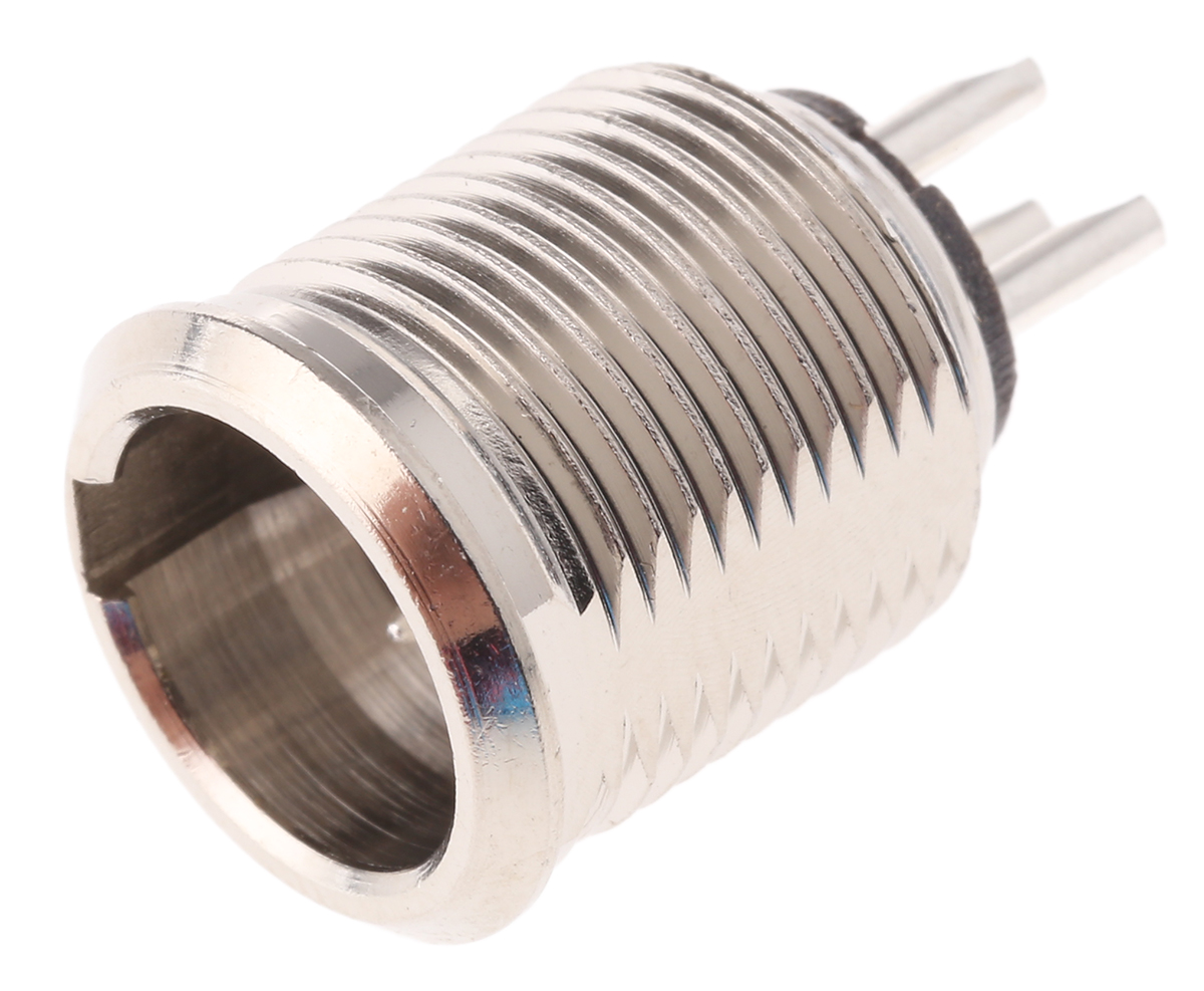 tb3m Switchcraft Panel XLR Connector, Straight, 125V ac Male, 3 Way, Tin Plating
