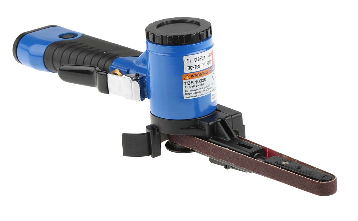 PREVOST 10 x 330 mm Belt Sander, 113 L/min, 6.35 mm Air Inlet, 16000rpm
