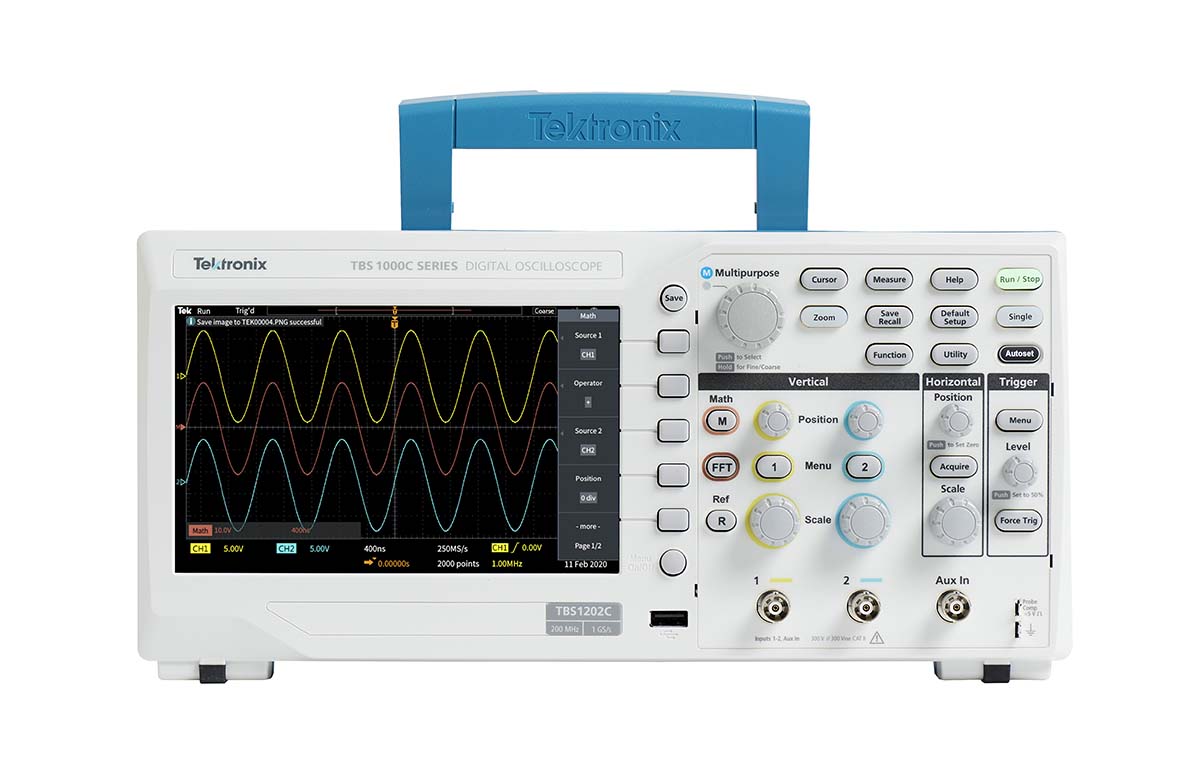 Tektronix TBS1000C Series, 100 MHz Bench Oscilloscope, 2 Channels - RSCAL