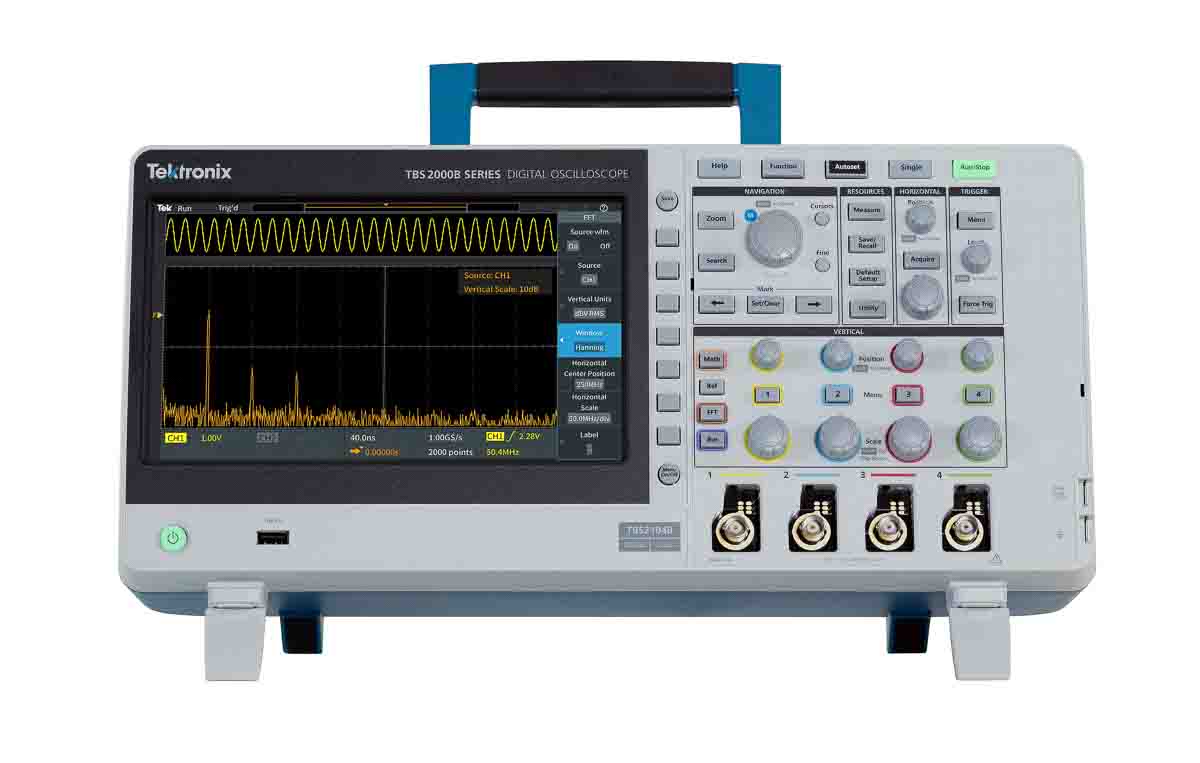 Tektronix TBS2000B Series, 100 MHz Bench Oscilloscope, 4 Channels - UKAS