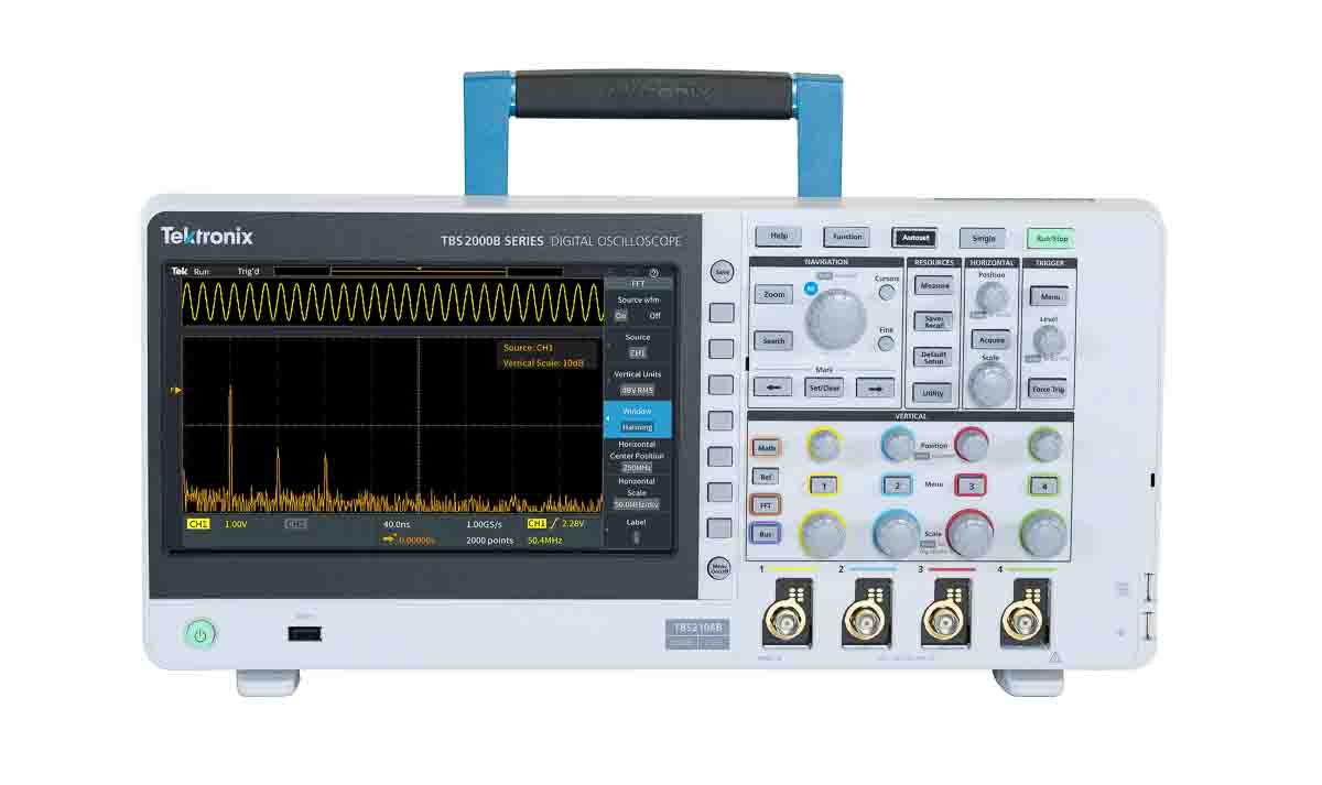 tbs2204b Tektronix TBS2000B Series, 200 MHz Bench Oscilloscope, 4 Channels - RSCAL