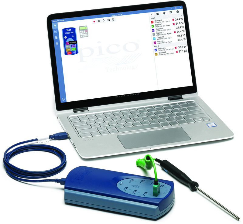 tc-08 Pico Technology USB TC-08 Temperature Data Logger, USB, 8 Channel - RSCAL