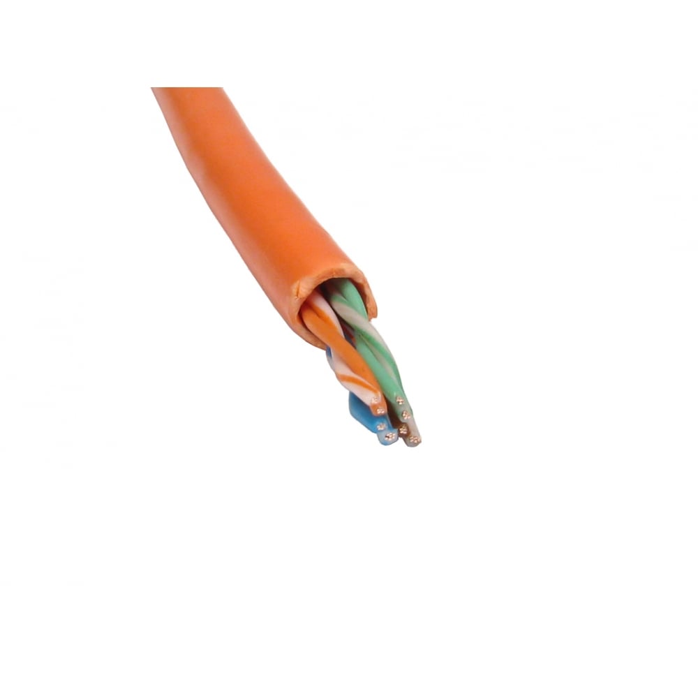 NewLink Cat5e Series Twisted Pair Cable, 4 Pairs, 305 m, Orange Sheath