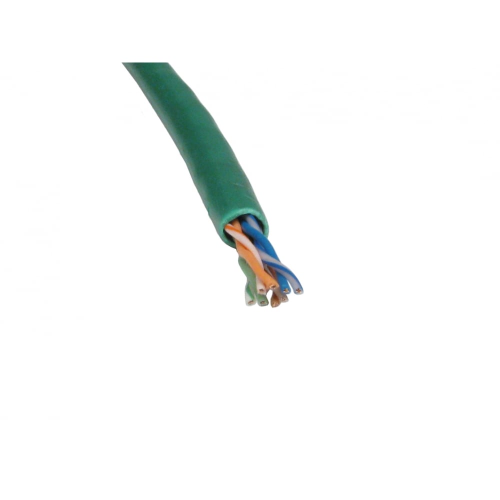 NewLink Cat5e Series Twisted Pair Cable, 4 Pairs, 305 m, Green Sheath