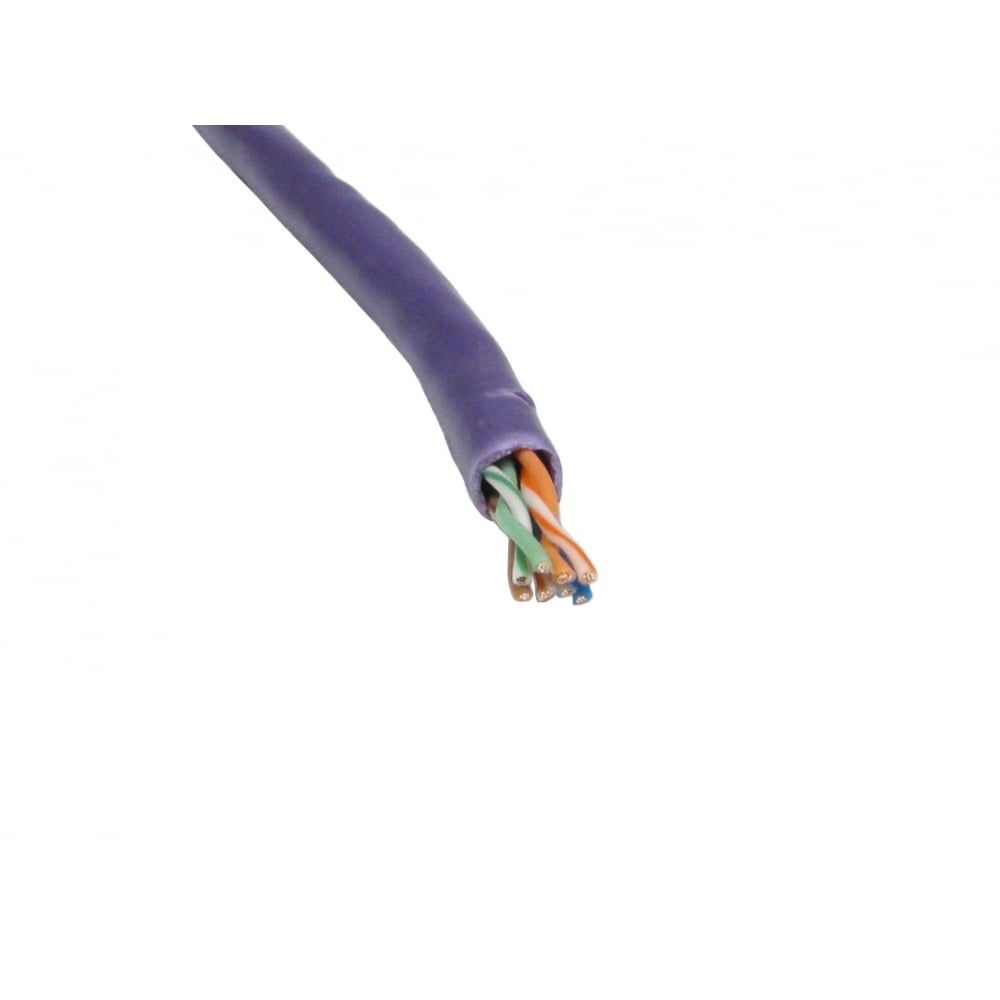 NewLink Cat5e Series Twisted Pair Cable, 4 Pairs, 305 m, Purple Sheath