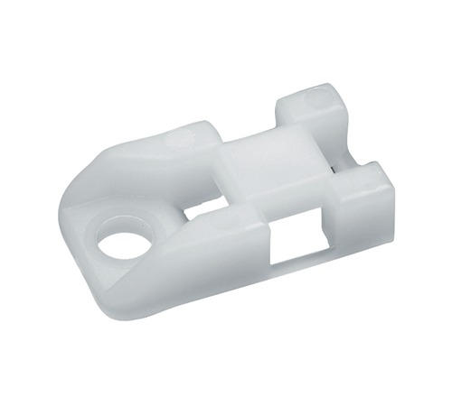Thomas & Betts Natural Rivet, Screw, Clip-In Cable Tie Mount 4.8 mm x 10.1mm x 22.5 mm
