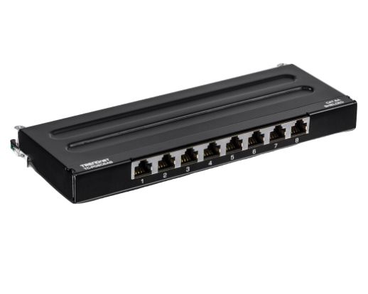 Trendnet TC Series 8 Port RJ45 Patch Panel Shielded Black