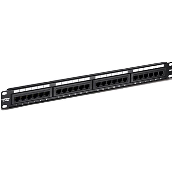 Trendnet TC Series Cat6 24 Port RJ45 Patch Panel Unshielded Black