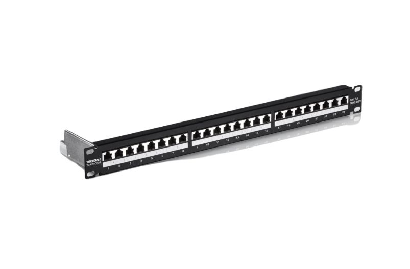 Trendnet TC Series 24 Port Patch Panel Shielded 40 mm Black