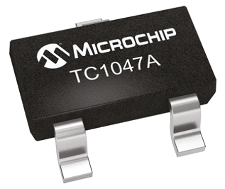 Microchip TC1047 Series, Voltage Output Voltage Temperature Sensor, Surface Mount, Analogue, ±2°C, 3-Pin SOT-23