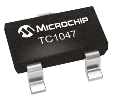 Microchip TC1047 Series, Voltage Output Voltage Temperature Sensor, Surface Mount, Analogue, ±2°C, 3-Pin SOT-23