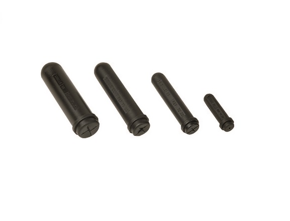 Penta End Cap TC Black, Soft Insulating Material, 10 mm