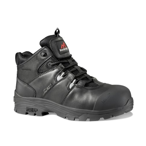 Rockfall Rhyolite - TC3000 Black Fibreglass Toe Capped Unisex Safety Boots 6, EU 39