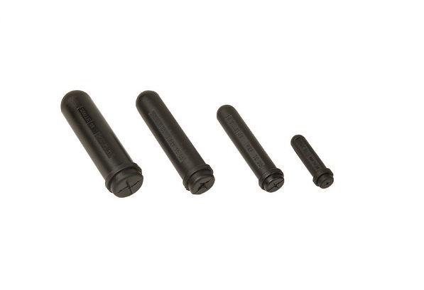 Penta End Cap Black, Insulated, 15 mm
