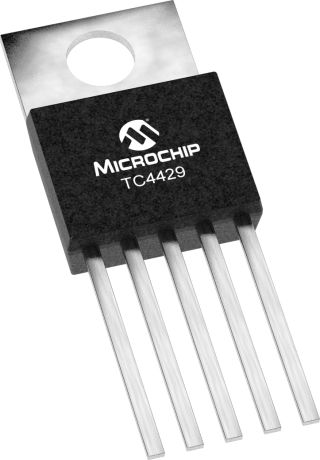 Microchip TC4429CAT Low Side Gate Driver 1, 6 A 8-Pin 18 V, TO-220