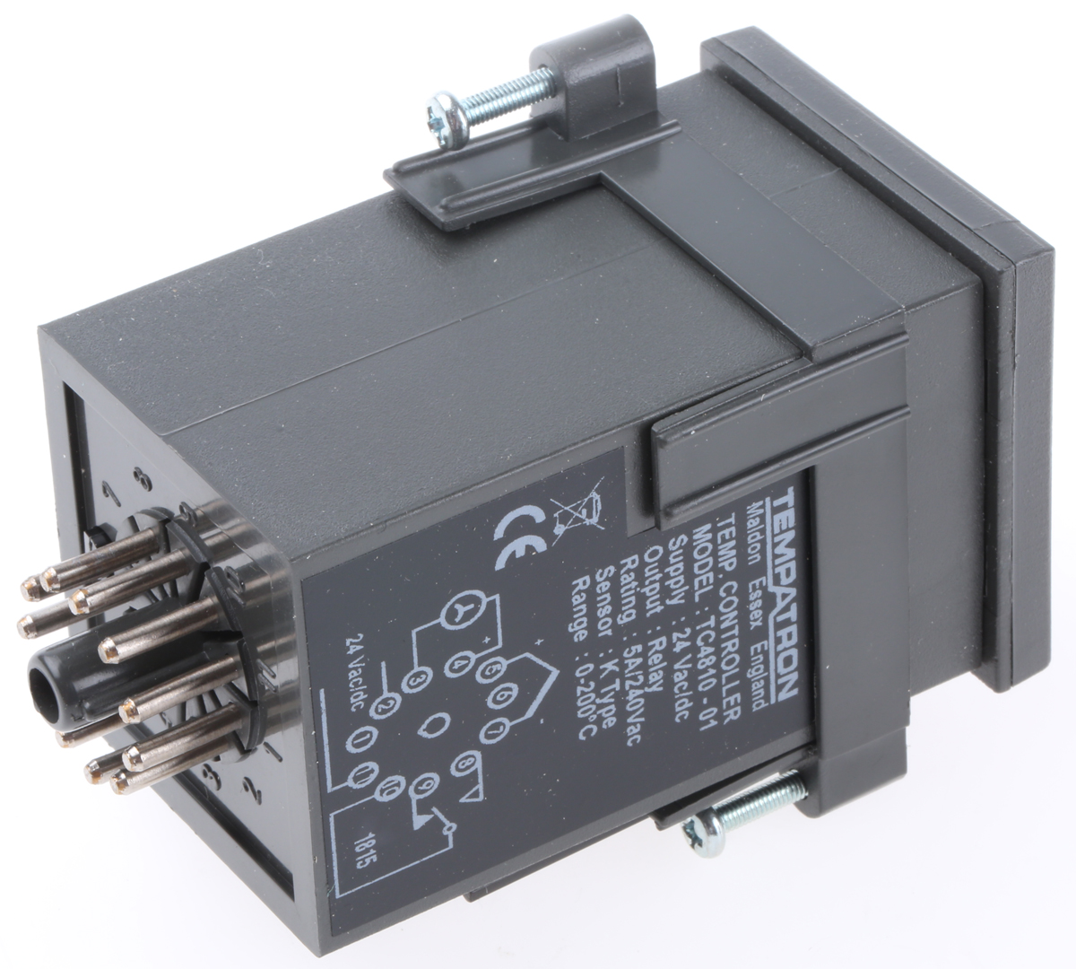 tc4810-01-24vacdc Tempatron DIN Rail, Panel, Wall On-Off Temperature Controller 5 Input, 8 Output Relay 264V ac/dc