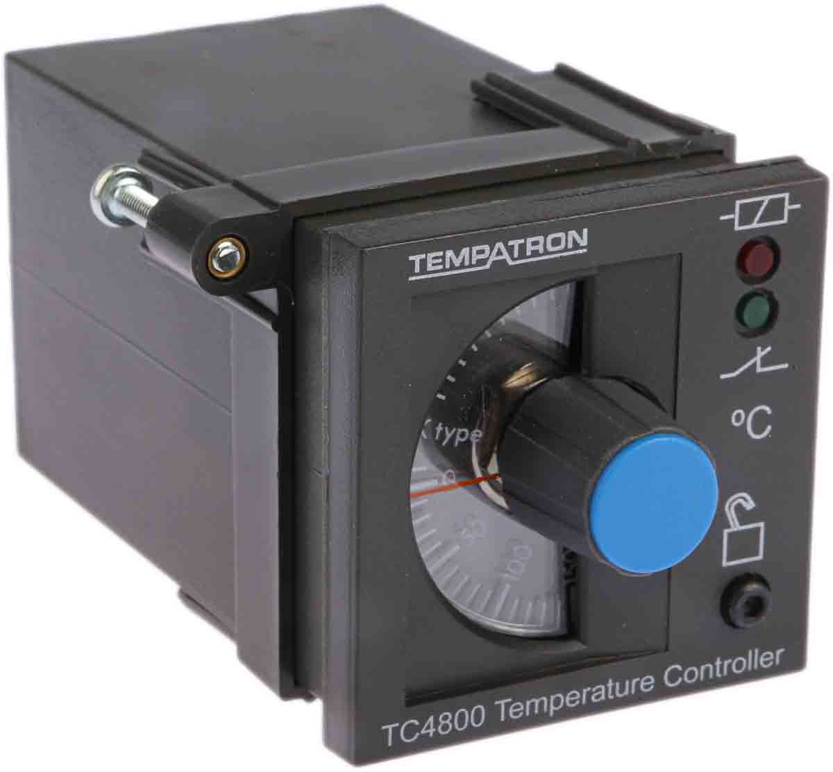 Tempatron TC4800 DIN Rail, Panel, Surface On-Off Temperature Controller, 5 Output Relay 230V ac